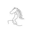 single continuous line drawing jumping elegant vector image