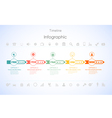 timeline infographic vector image vector image