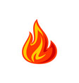 fire flame for logo hot blazing symbol brand sign vector image