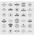 retro vintage logotypes or insignias set vector image vector image