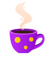 hot coffee - modern flat design style single vector image