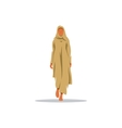 young arab woman in traditional dress sign vector image