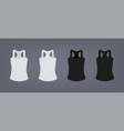 set of realistic white and black unisex sports vector image
