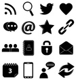 internet web icons set vector image