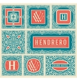 retro cards set layered vector image vector image