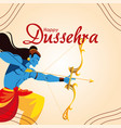 lord ram cartoon with bow and arrow design vector image vector image