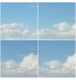 blue sky with clouds collection of abstract vector image