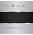 chrome background with dark pattern vector image