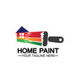 home painting logo designhome house vector image