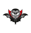 dracula vampire halloween vector image