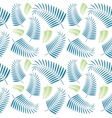 seamless palm tree leaves pattern vector image vector image