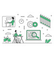 data processing software vector image