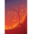 decorative floral ornament vector image vector image
