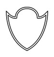 outline shape football vector image vector image