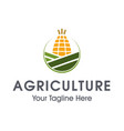 agriculture logo design vector image