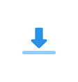 download icon blue monochrome color vector image