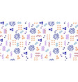 memphis seamless pattern with geometric abstract vector image