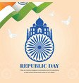 banner design of happy republic day vector image