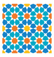 colorful arabic geometric ornament vector image vector image