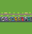 car parking with a city park vector image vector image