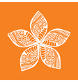cute ornamental flower vector image vector image