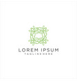 leaf logo design inspiration natural product vector image