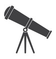 telescope silhouette vector image