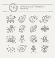 cosmos icons vector image
