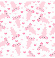 cute cartoon axolotl seamless pattern vector image