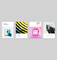 a4 brochure layout covers templates for flyer vector image