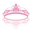 diadem elegance feminine tiara with reflection vector image