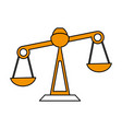 justice scale icon image vector image