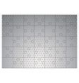 silver metal jigsaw puzzle vector image vector image