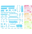 hand drawing highlighter elements for select vector image vector image