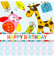 template greeting card vector image vector image