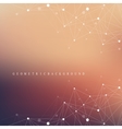 geometric abstract background with connected line vector image