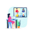 video conference concept vector image