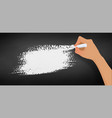 hand drawing abstract banner with chalk vector image vector image