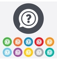 question mark sign icon help symbol vector image vector image