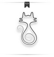 realistic design element cat vector image
