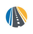 street logo combination pathway vector image