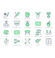 sport competition simple line icons vector image