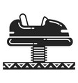 baby fair ride fun car attraction icon vector image