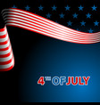july fourth independence day flying flag vector image