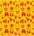 beach resort colorful pattern vector image vector image
