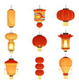 chinese festival lanterns china street asian vector image vector image