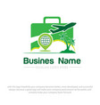 travel logo designs vector image vector image