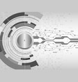 closed padlock on abstract futuristic background vector image