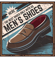 retro poster shoes vector image