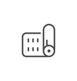 mat line icon vector image